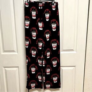 Maruchan Black Coffee Print Pocket Pajama Pants Size L